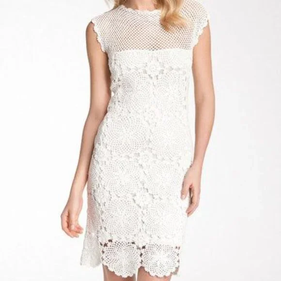 white christmas dresses Trina Turk Women's Akumi Sleeveless Lace Maxi Dress in Green Size 10 main image 1
